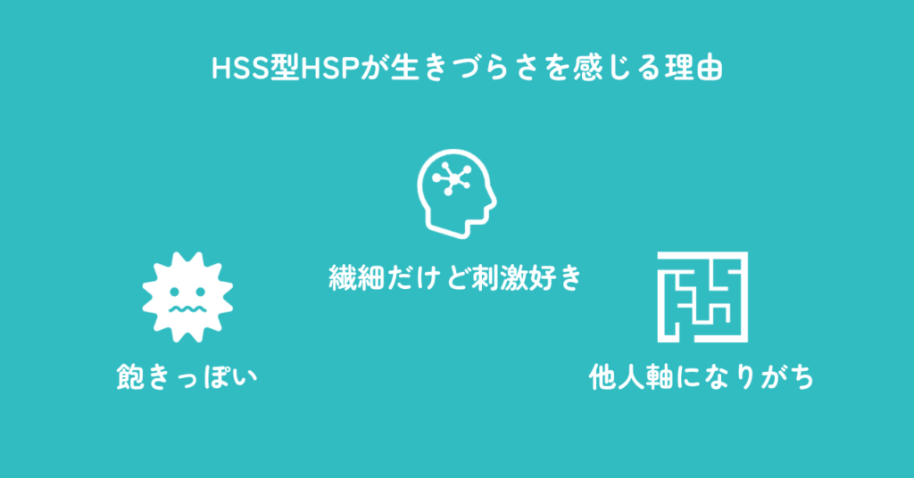 HSS型HSPが生きづらさを感じる理由